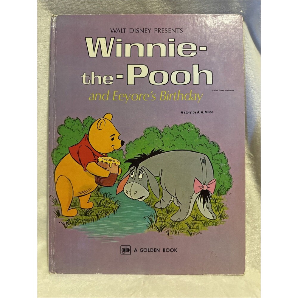 Vintage 1974 Walt Disney Winnie-the-Pooh and Eeyore's Birthday A Golden Book